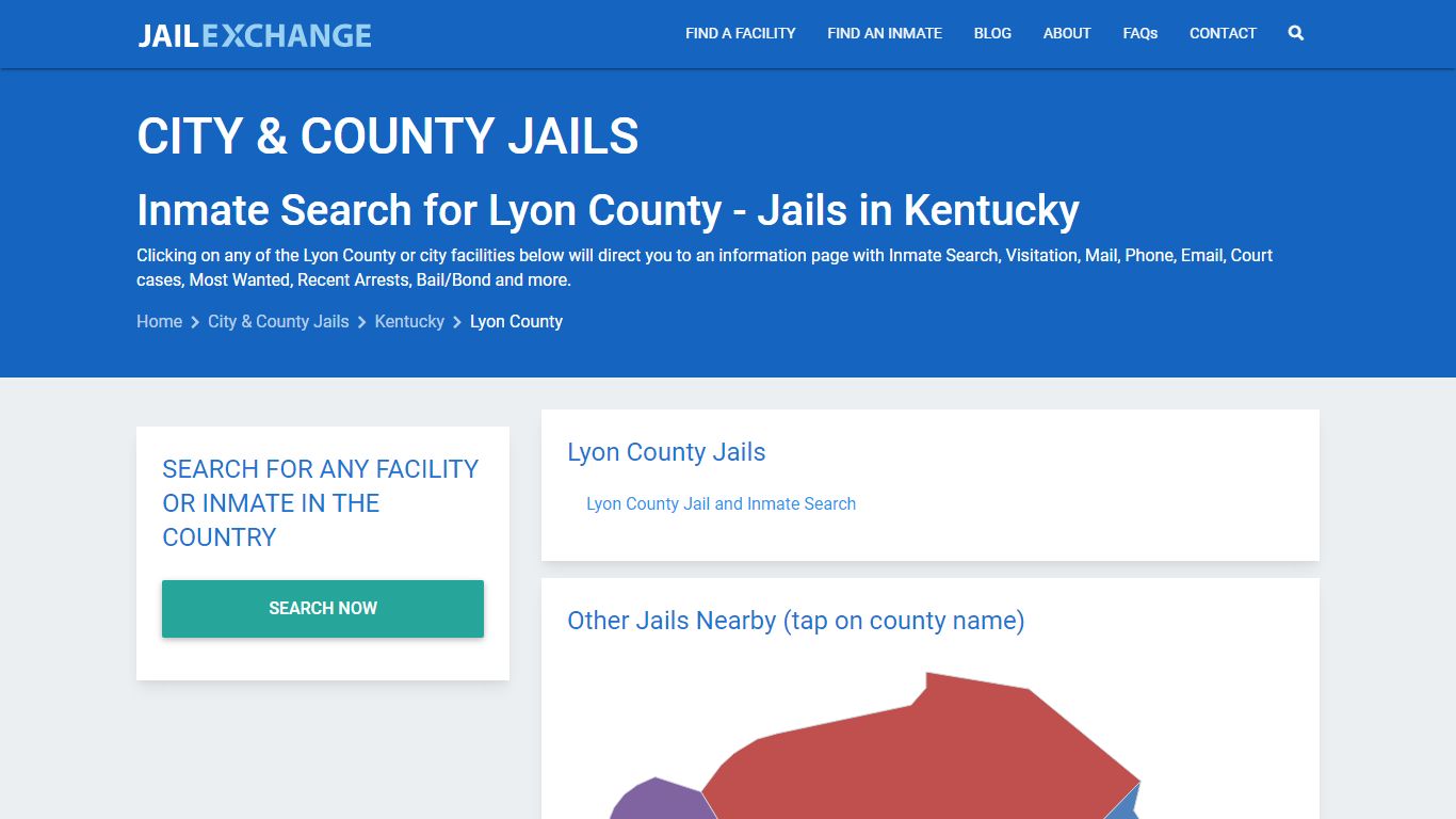 Inmate Search for Lyon County | Jails in Kentucky - Jail Exchange
